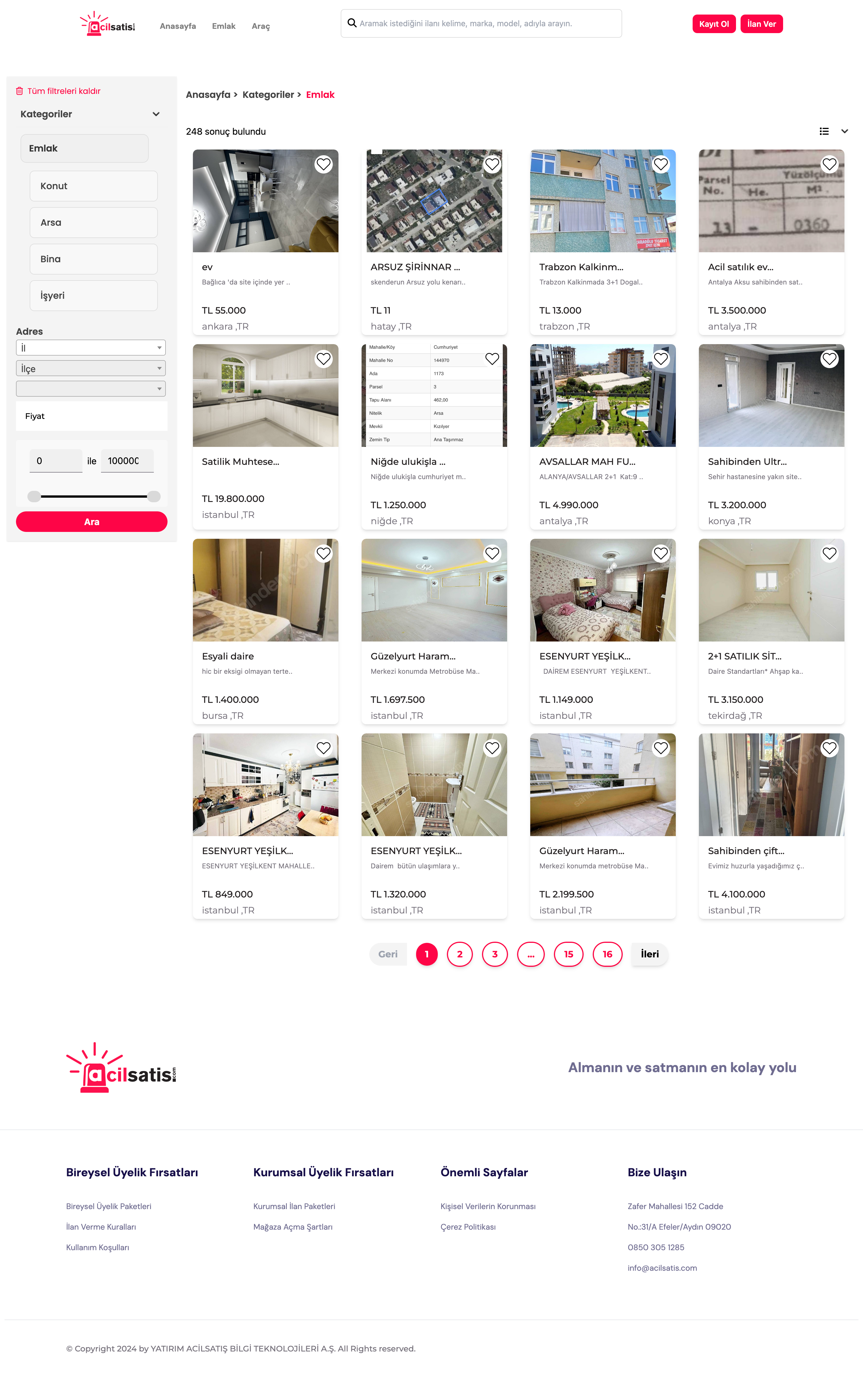 Acilsatis.com Full Preview