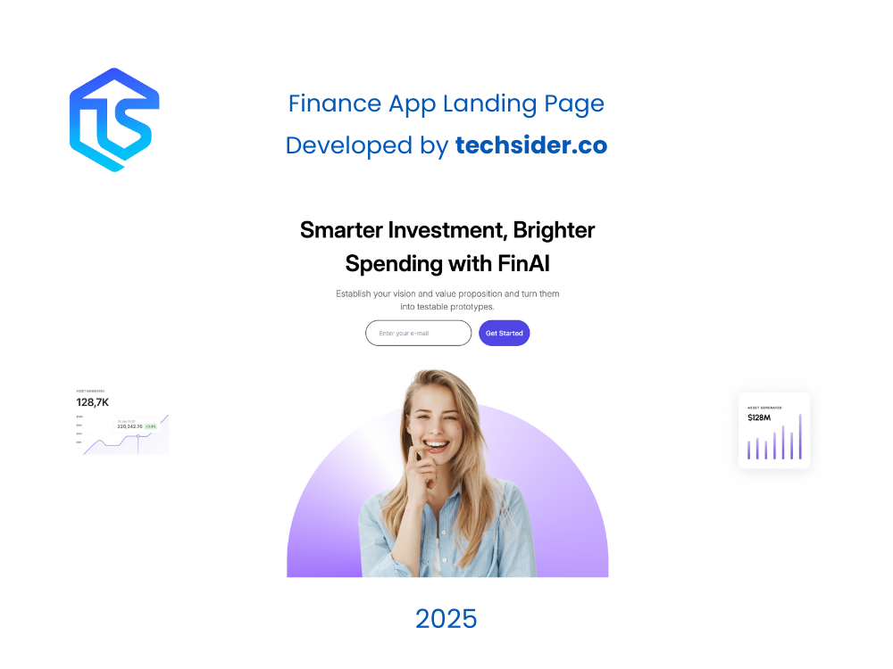 FinAI Finance App Landing Page