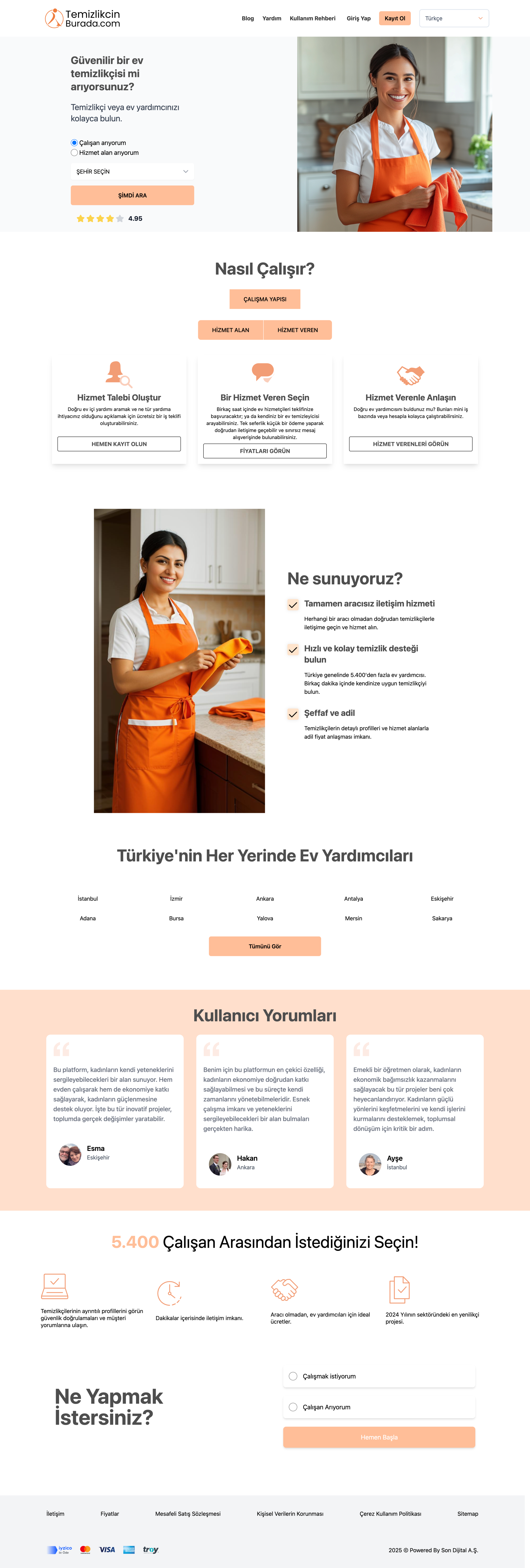 TemizlikcinBurada.com Full Preview